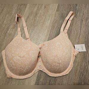NEW auden nursing bra light pink lace 40DD target